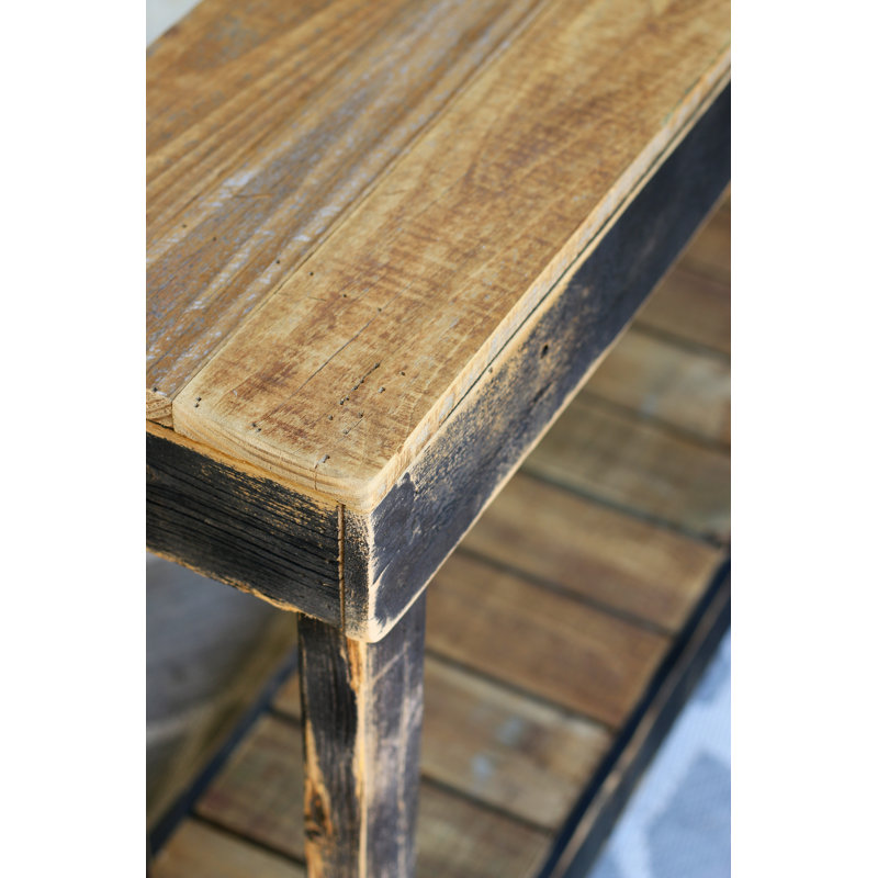 Wickersham 46'' Solid Wood Top Console Table