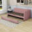 Naqeeb Twin Size Linen Daybed with Twin Size Trundle-62034407