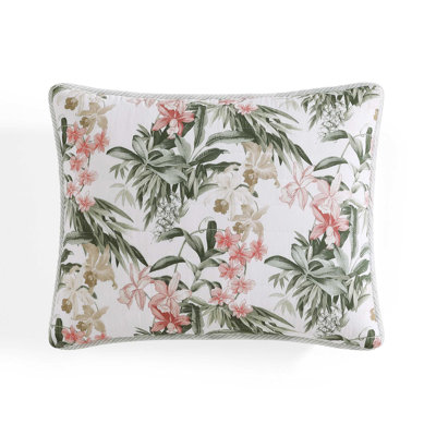 Island Orchid Tropical Cotton Floral Quilt