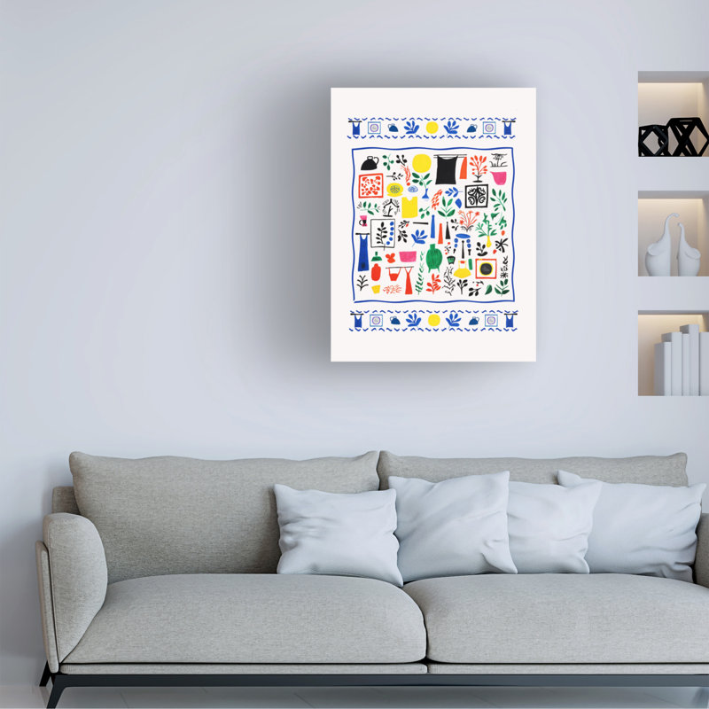 Œuvre d'art sur toile, peinture, H 19 po x l 14 po