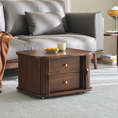 Solid wood multi-functional creative tea table