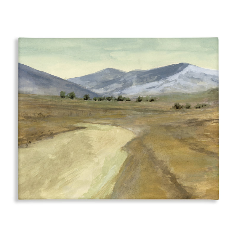  «Distant Desert Mountains», art mural sur toile par Michael Willett, H 30 po x l 40 po