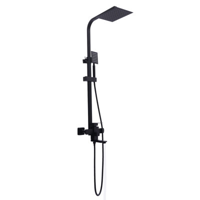 Luminaire de douche à pluie avec bec de baignoire mural