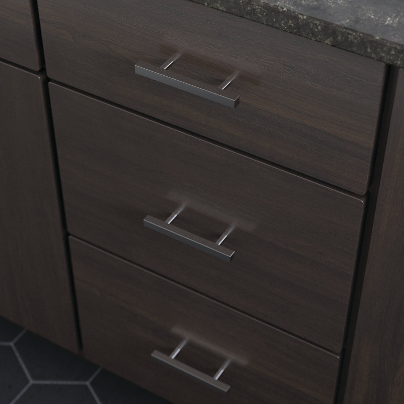 Stainless Steel Modern Rectangular Bar Cabinet Pulls