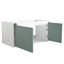 Unité de rangement de salle de bain moderne, 40 po, menthe, armoire à porte à fermeture en douceur 40 po, fixation murale,