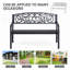 Banc de patio extérieur