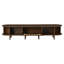 Unfinished TV Stand for TVs up to 78" with Fireplace Included