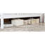 Lit simple blanc avec rangement pour tête de lit et garde-corps - Cadre spacieux spacieux de conception moderne avec tiroir-2133002536