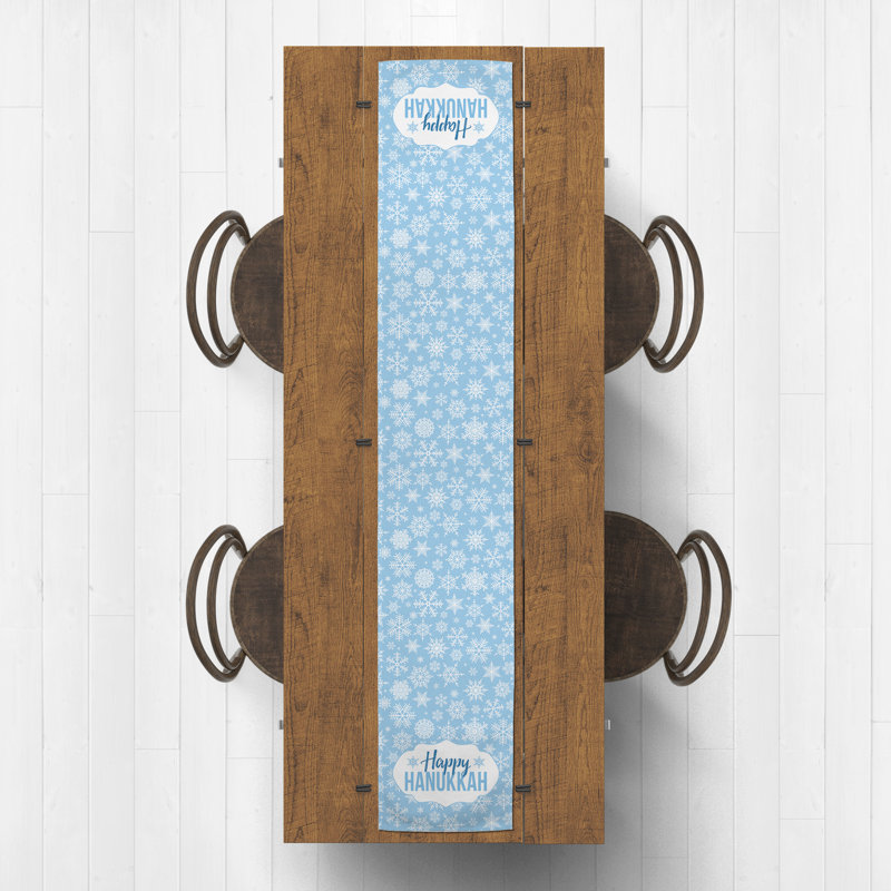 Chemin de table à motif géométrique en coton à 100% Ulloa, L 72 po x l 16 po
