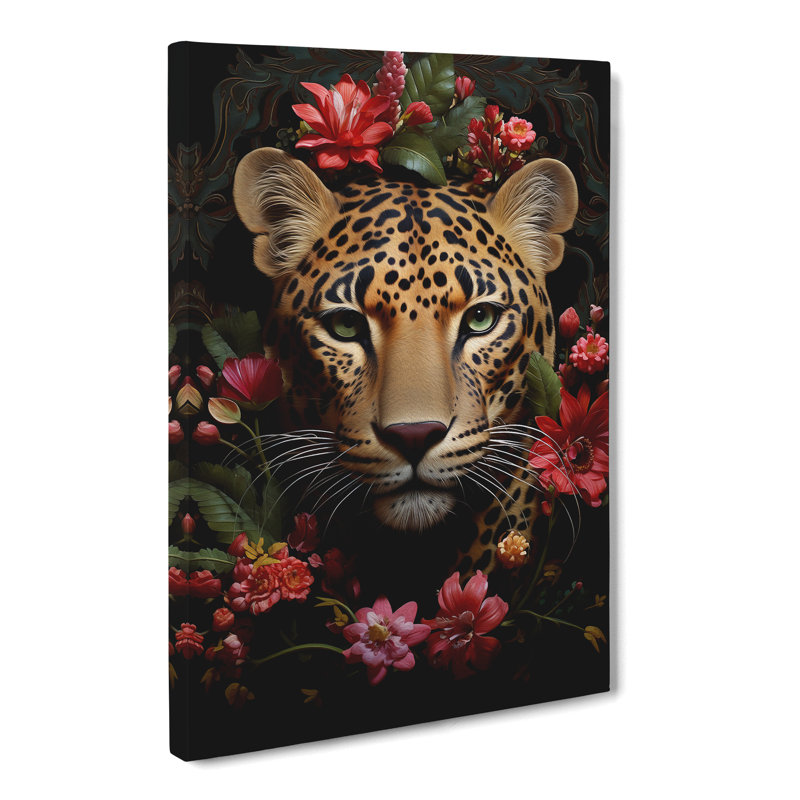 Leopard Rococo - No Frame Print, 50cm H x 35cm W x 3cm D