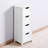 Chic White Drawer Cabinet With Modern Design For A Stylish Home Elegant Bathroom Storage Functional Pulls