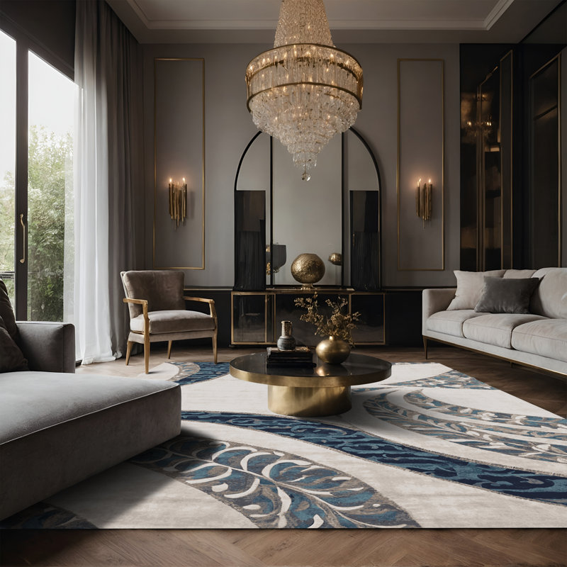 Tapis beige soyeux et moelleux, Tapis de couloir 2 pi x 4 pi