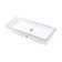LACAVA Cube 13.88'' White Porcelain Rectangular Bathroom Sink with Overflow