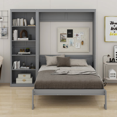 Lit escamotable mural avec tablettes Murphy