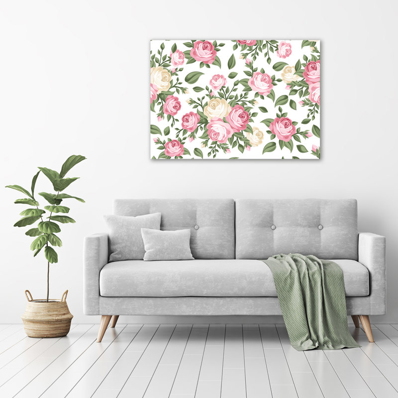 Roses - No Frame Print on Glass