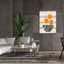 «Bowl Of Oranges On Wood» par Linda Woods, art mural sur toile-2100637440