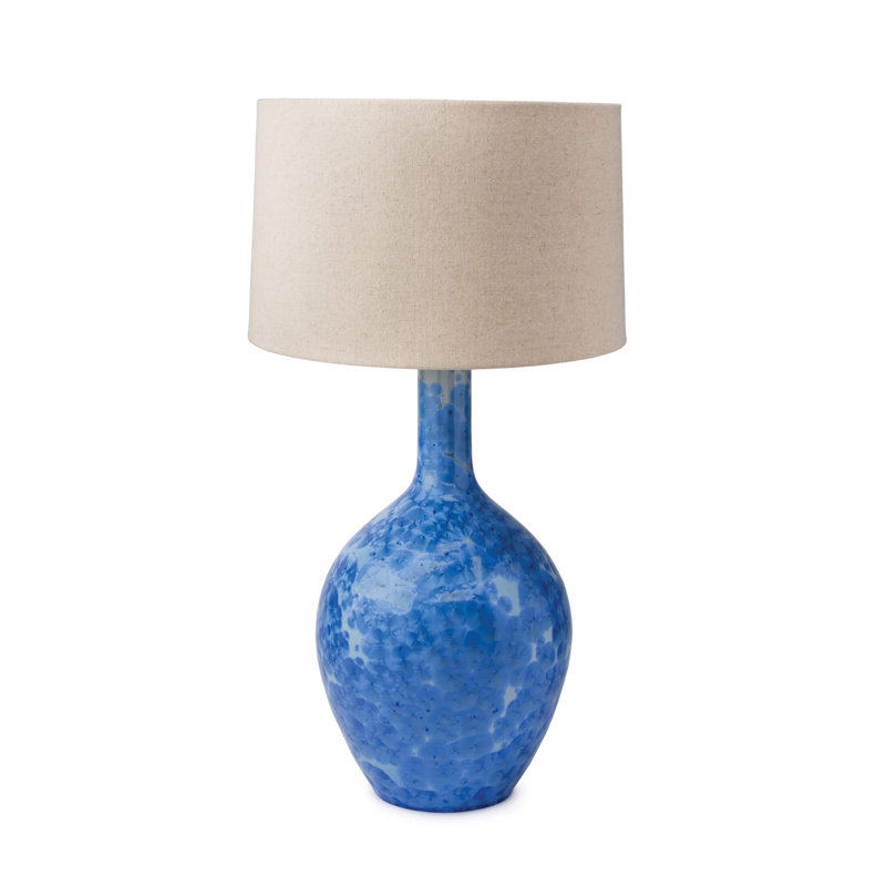 Crystalline Warren Lamp, Cobalt, 29" H x 9.75" W x 9.75" D