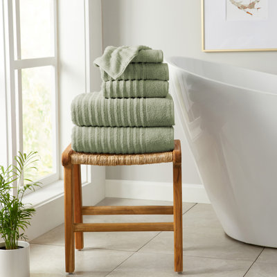Zero-Twist Cotton Ribbed Hand Towels