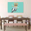 Cool Yorkie On Scooter Contemporary Dog Wall Art Print by Mathieu - Wrapped Canvas Print-1428816965