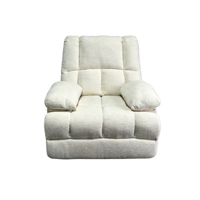 Fauteuil inclinable pivotant à bascule beige