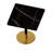 Square Modern Dinning Table 31.5 Inches Bistro Table Tulip Table With Faux Marble Top,Easy Assemble,Sturdy Metal Frame Diameter-754255076