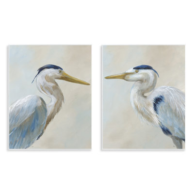 Ensemble de 2 plaques murales Heron