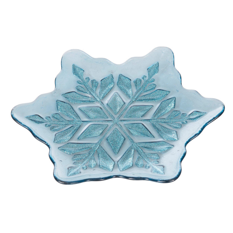 Assiette de Noël Icy, 1" H x 10" W x 10" D