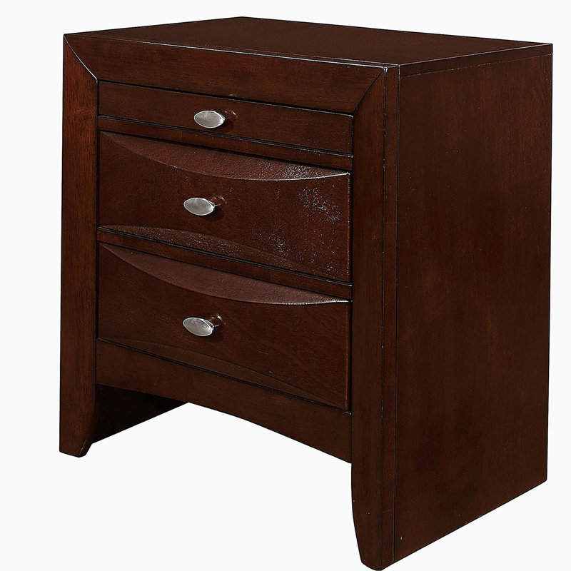 LUCILLE MERLOT NIGHTSTAND, Merlot