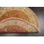 Tapis orange brûlé en laine noué à la main 3 pi 1 po x 3 pi 1 po Agra