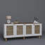 Console moderne moderne, noyer clair, 70,9 x 29,5 x 15,8 pouces | 100% panneau de particules enduit de mélamine, épaisseur: 0,7 pouce | Nombreuses tablettes au design scandinave élégant, parfaites pour le salon et le vestibule-1932204313