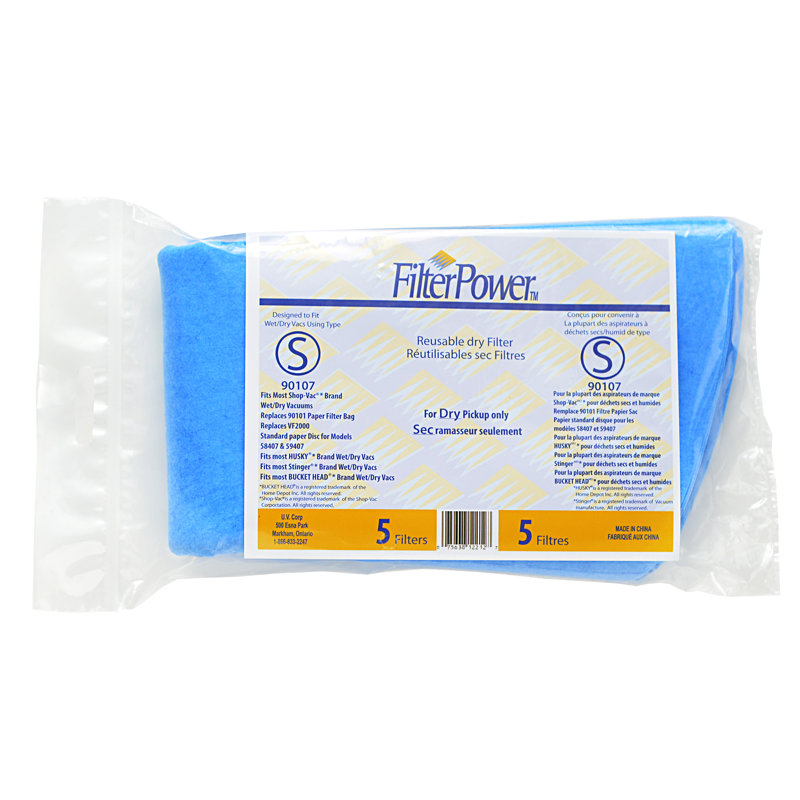 Filtre à filterpower de remplacement à sec