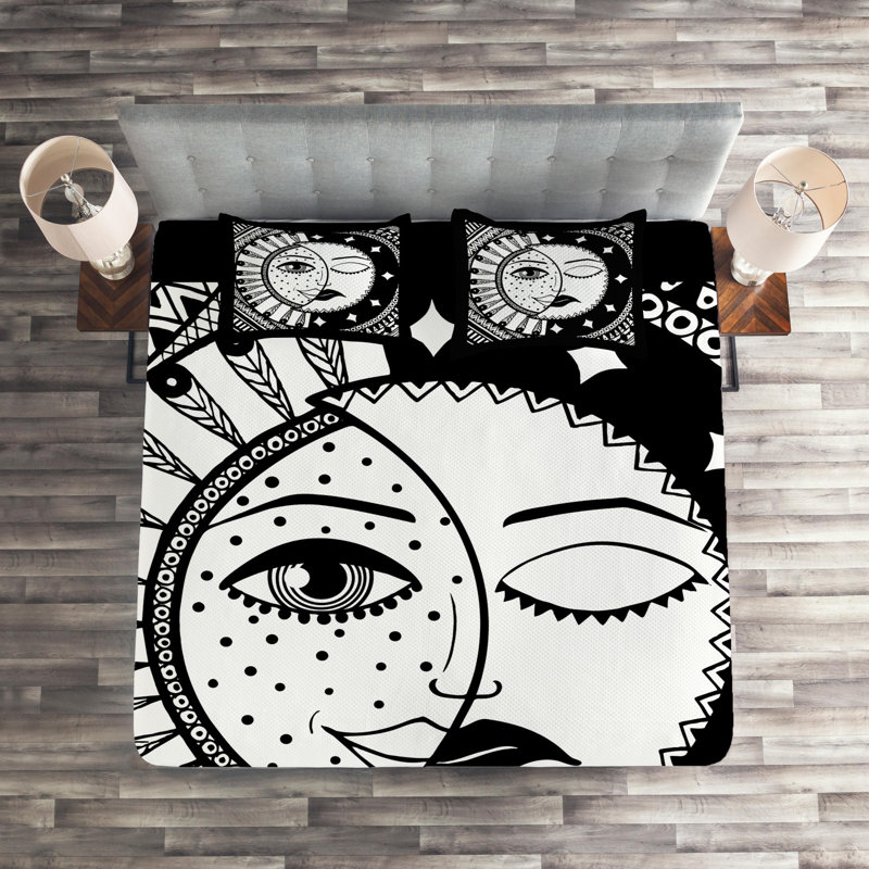 Polyester Coverlet, King Bedspread + 2 Shams