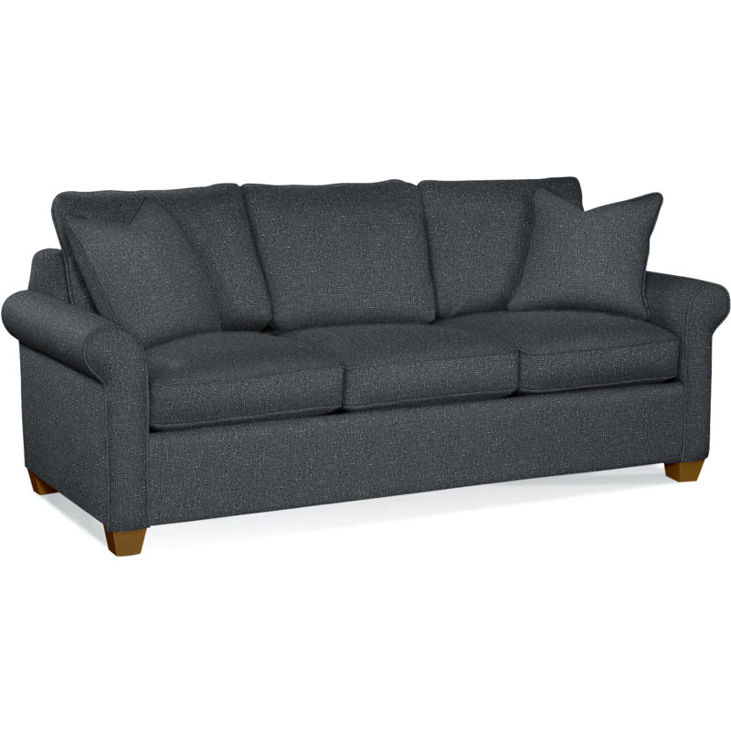 Park Lane Sofa, Havana Finish, Ivory Crypton Performance; 0886-91