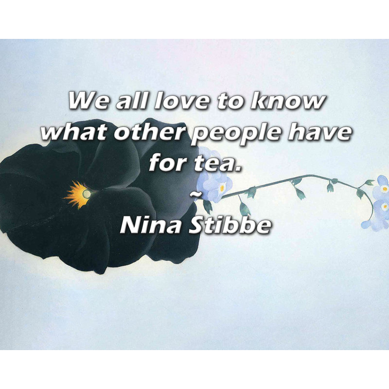 Toile tendue avec toile Trinx par Nina Stibbe: «Nous aimons tous savoir ce que les autres ont pour