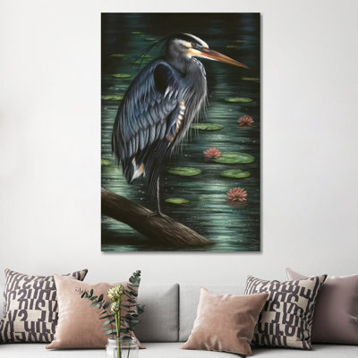 Heron by Richard Macwee - Gallery-Wrapped Canvas Giclée on Canvas