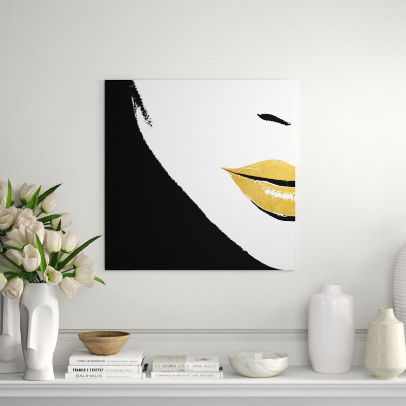 Pieces Of Me III Print by Kelli Ellis, 36" H x 36" W, Gilded Gold
