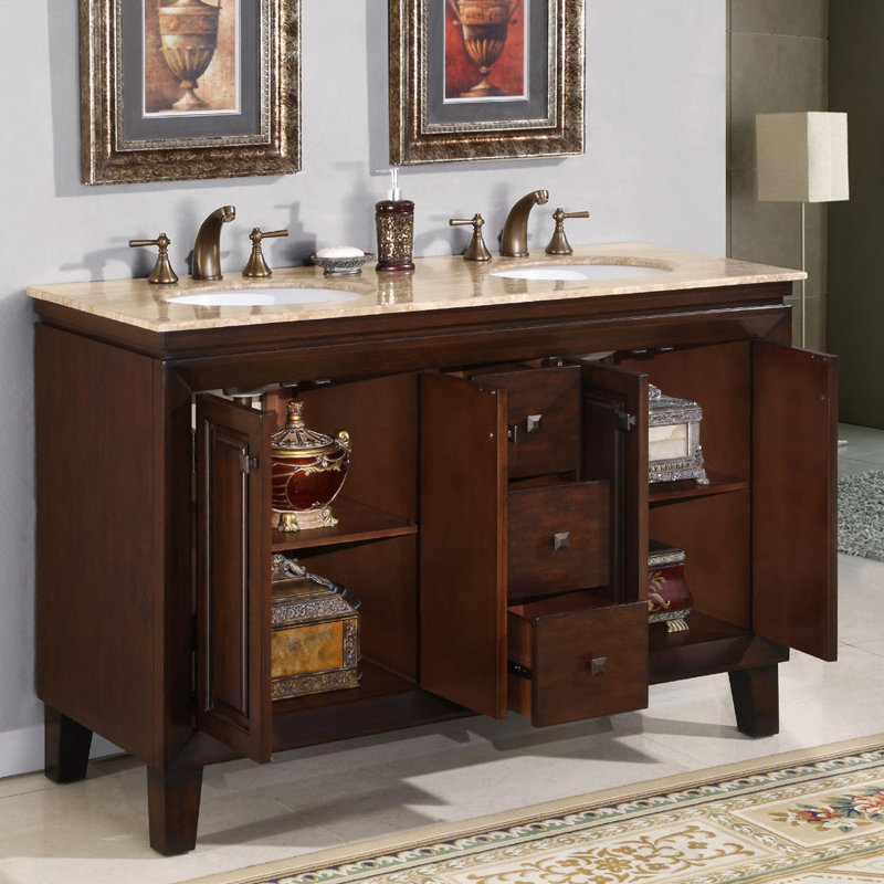 Ensemble de meuble-lavabo double 55 po Camilo