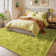 Grass Green Area Rug for Bedroom, Fluffy Shag Rug for Kids Play Room, Non-Slip Carpet for Nursery Living Room Dorm Office