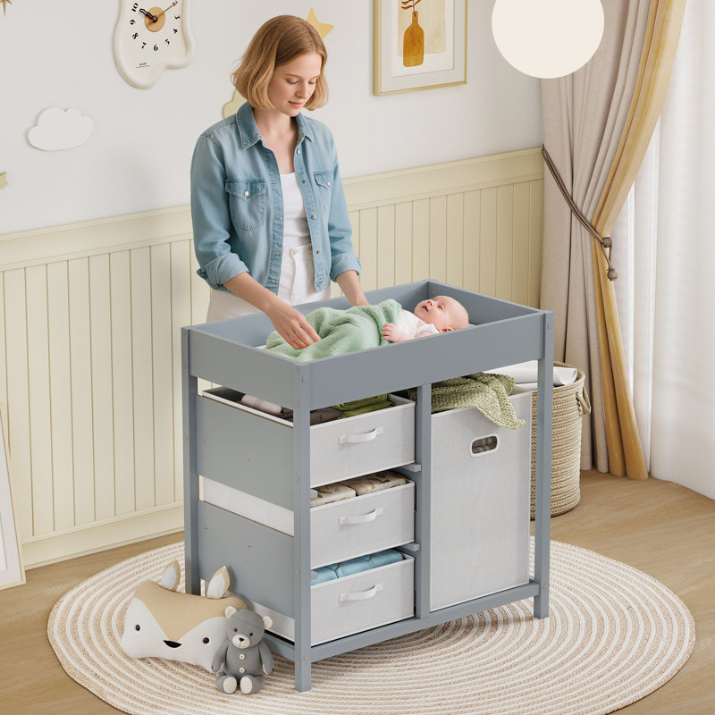 Baby Changing Table, Grey