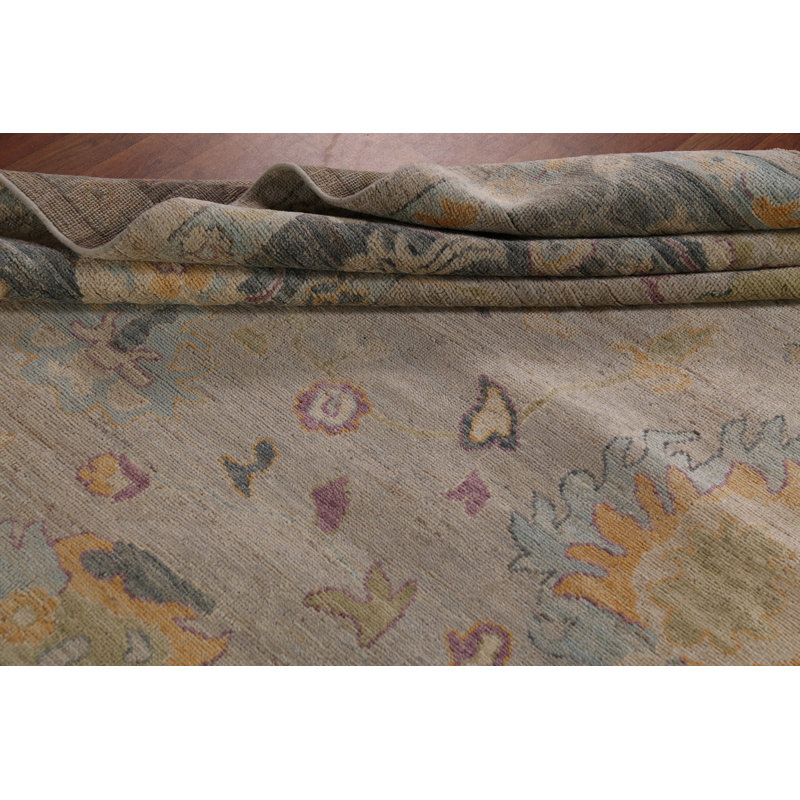 Vegetable Dye Oushak Turkish Large Rug 10x14