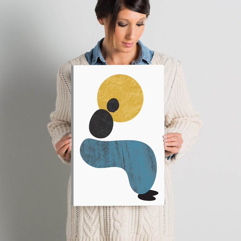 «Abstract Lady», reproduction d'art sur toile tendue, H 18 po x l 12 po x p 1,5 po