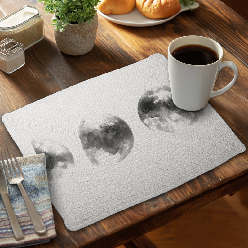 Eclipse Braided Polyester Placemats Set of 4 - Home Decor
