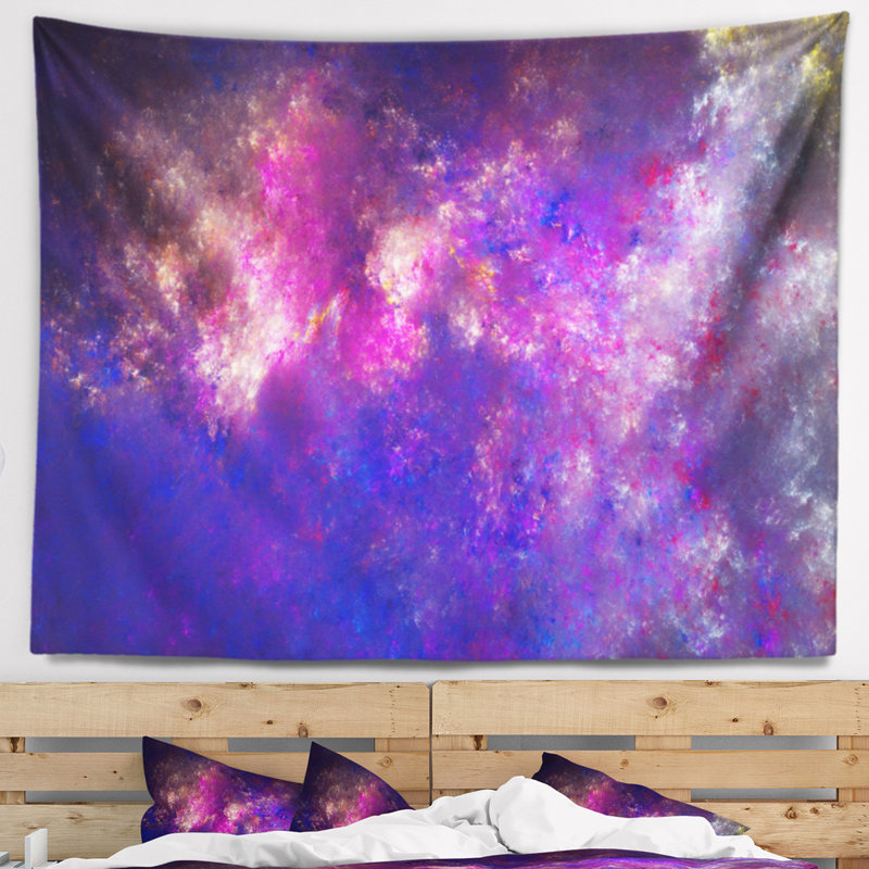 Tapisserie bleu ciel starry abstract clear, H 50 po x l 60 po