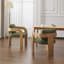 2-Pack Dining Chairs With Pillow Back, Boucle Fabric, And Solid Wood Frame For Comfort And Style