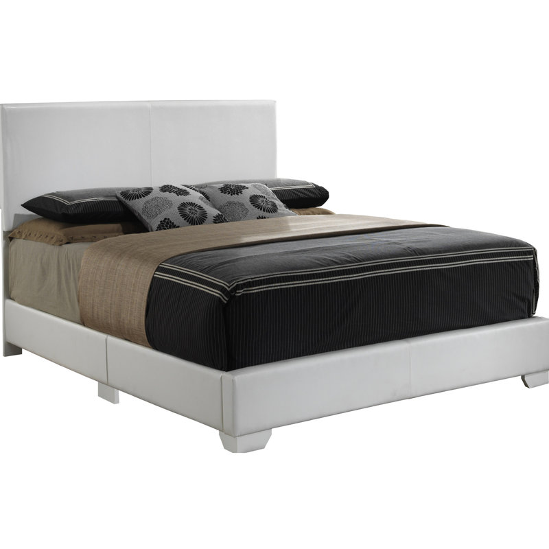 Très grand lit de couleur blanche - Glory Furniture G1890 avec rembourrage en mousse, création