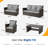 7-Person Wicker Patio Furniture Set With Cushions-102152626