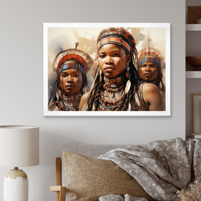 «African Zulu Dancers II» sur toile