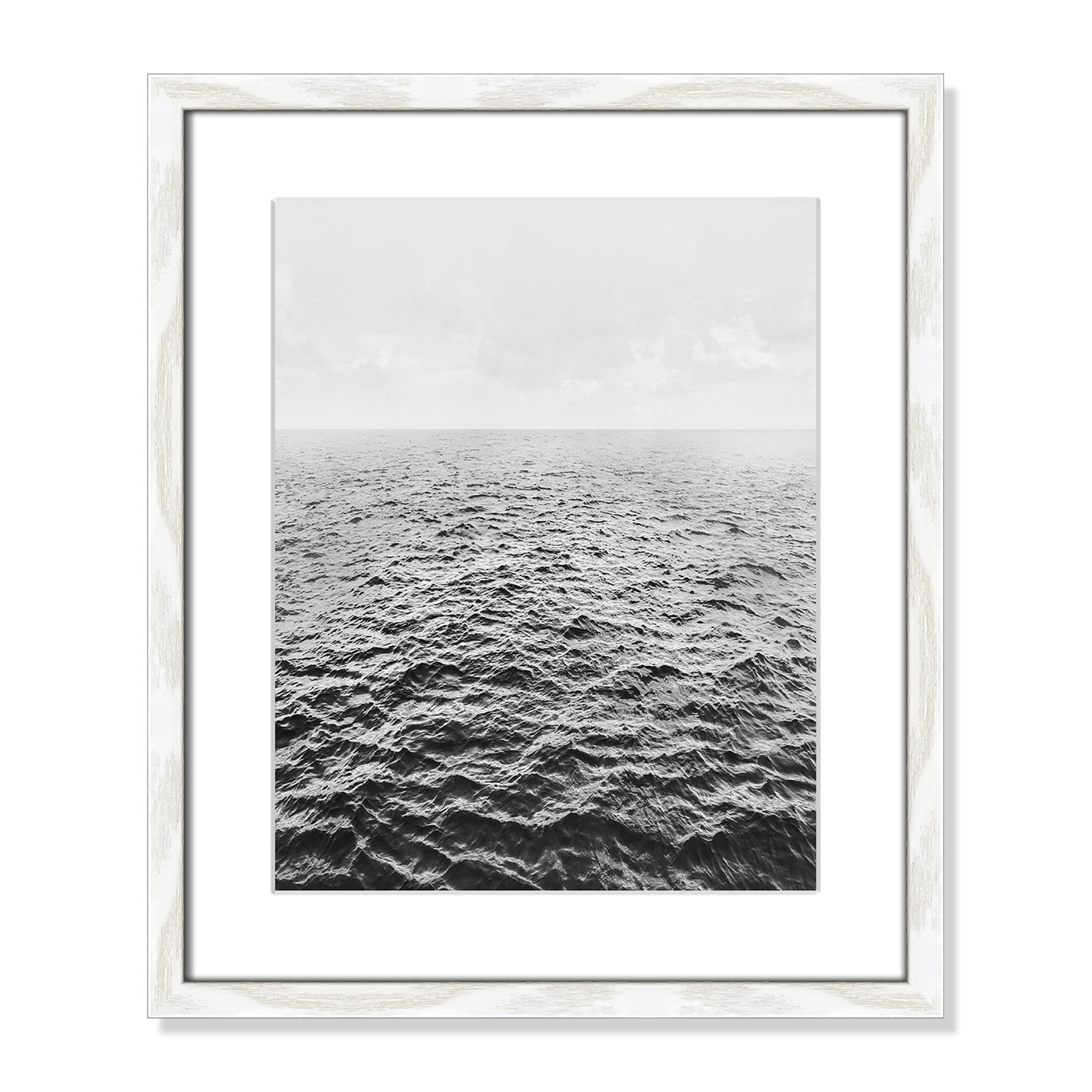 Anali "Rolling in" Print by Mike Calascibetta, 16" W x 19" H x 0.75" D, White Wood Grain