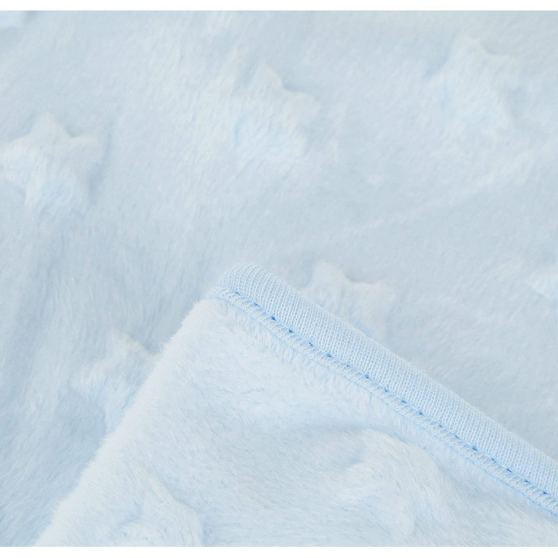 Jeté douillet de qualité supérieure Continental Bedding, Bleu
