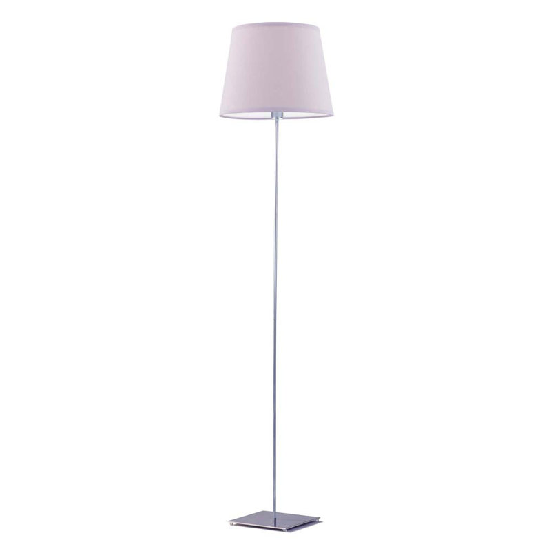 Asauni 162.5cm Traditional Floor Lamp, Silver, Light Violet